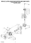 Diagram for 08 - Brake, Clutch, Gearcase, Motor And Pump Parts