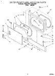 Diagram for 02 - Dryer Front Panel And Door