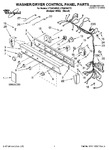 Diagram for 01 - Washer/dryer Control Panel Parts