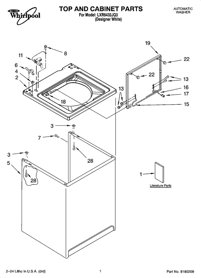 Diagram for LXR6432JQ3