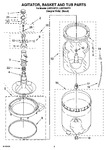 Diagram for 03 - Agitator, Basket And Tub Parts