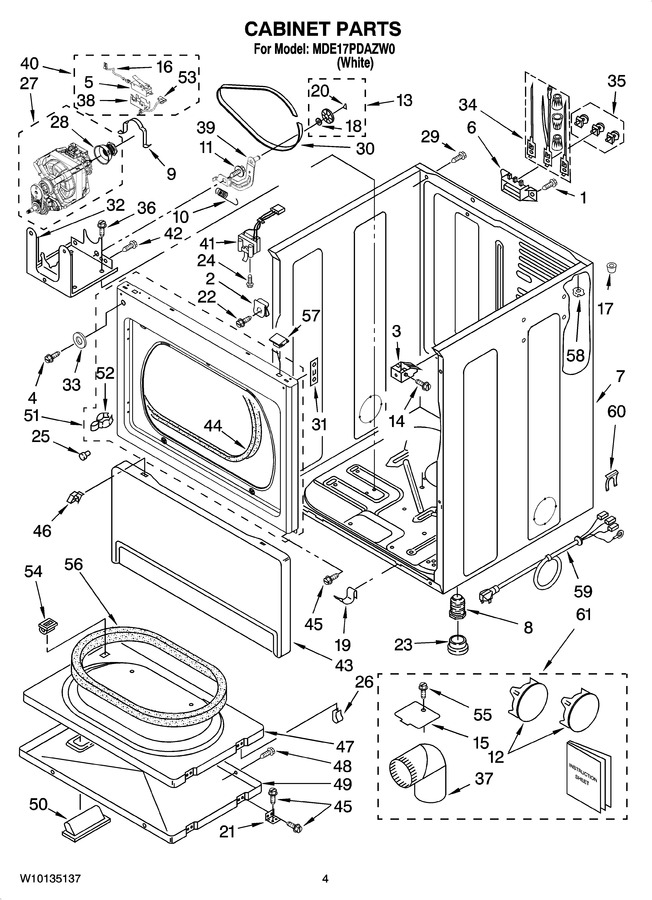 Diagram for MDE17PDAZW0
