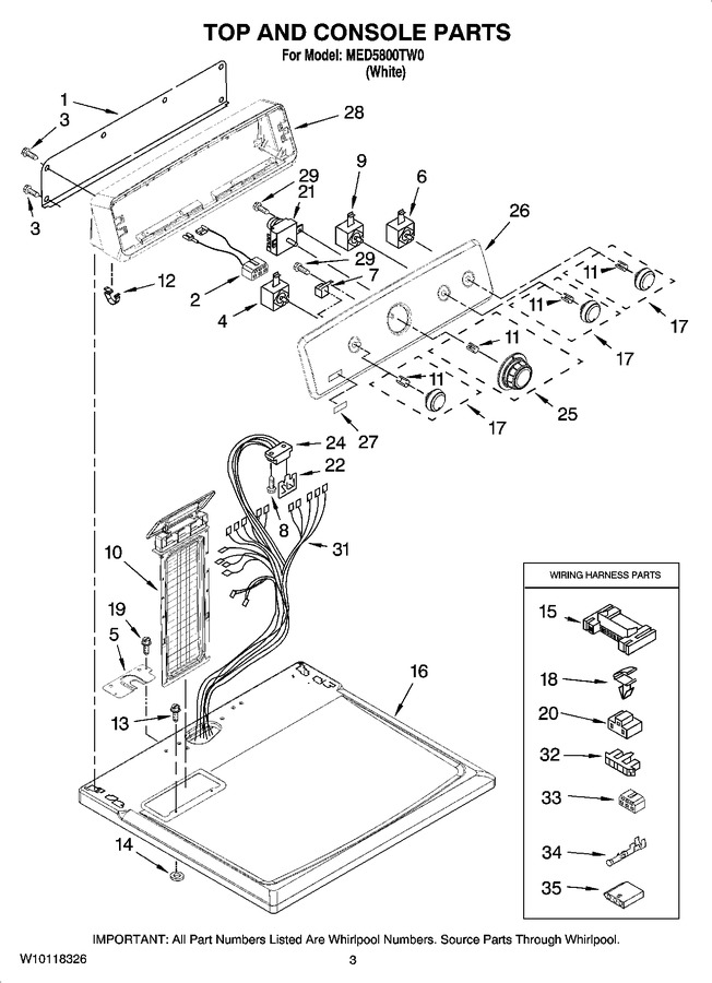 Diagram for MED5800TW0