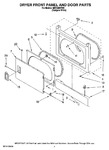 Diagram for 02 - Dryer Front Panel And Door Parts
