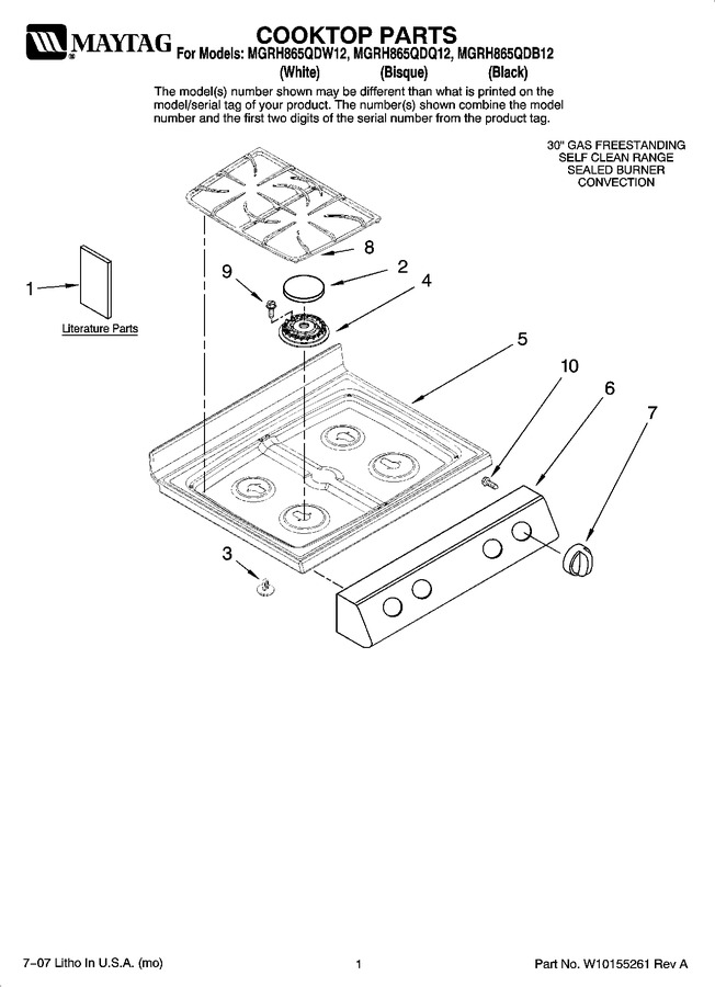 Diagram for MGRH865QDB12