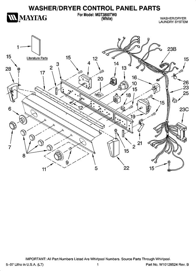 Diagram for MGT3800TW0