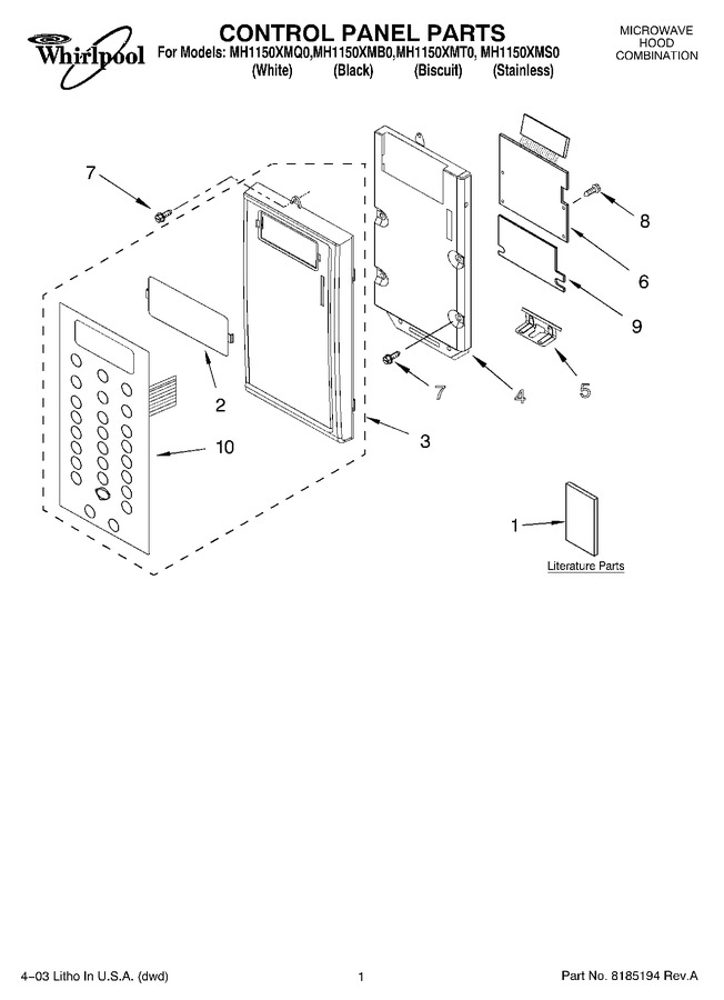 Diagram for MH1150XMS0
