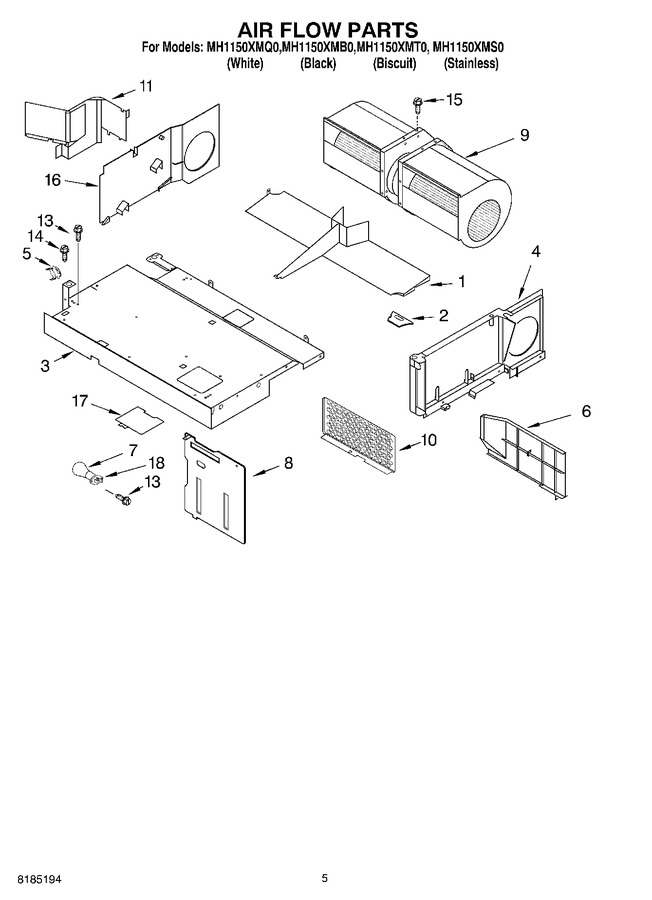 Diagram for MH1150XMS0
