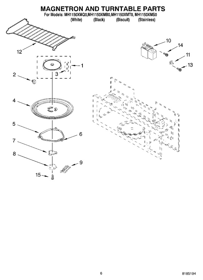 Diagram for MH1150XMQ0