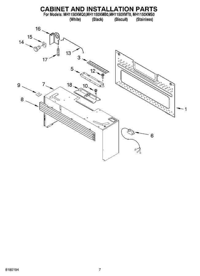 Diagram for MH1150XMQ0