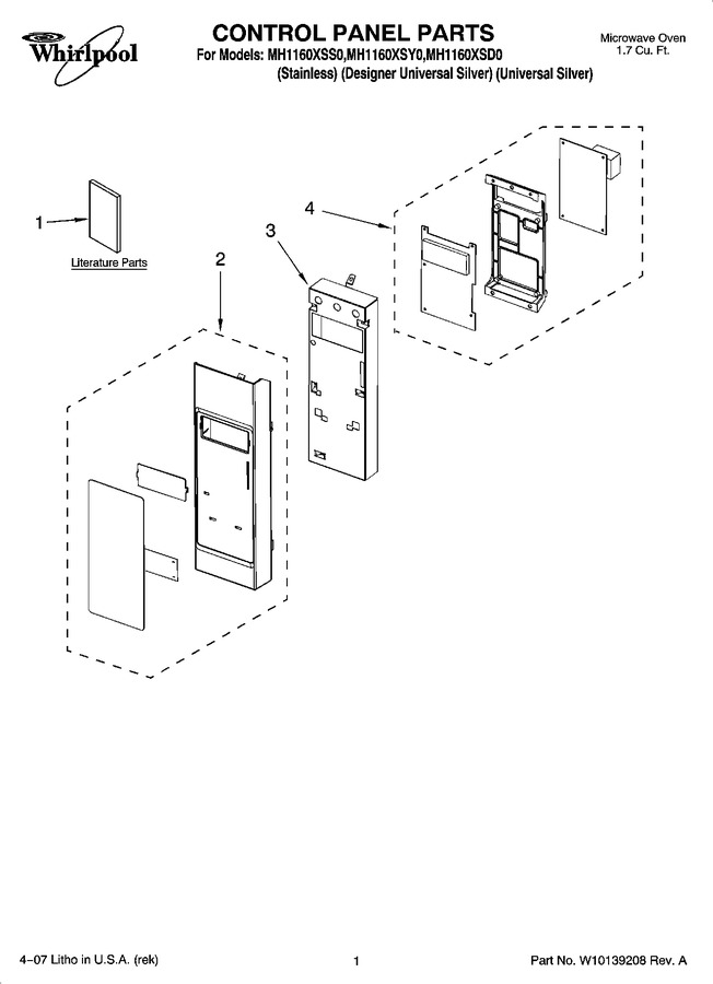 Diagram for MH1160XSY0