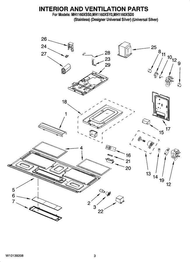 Diagram for MH1160XSY0