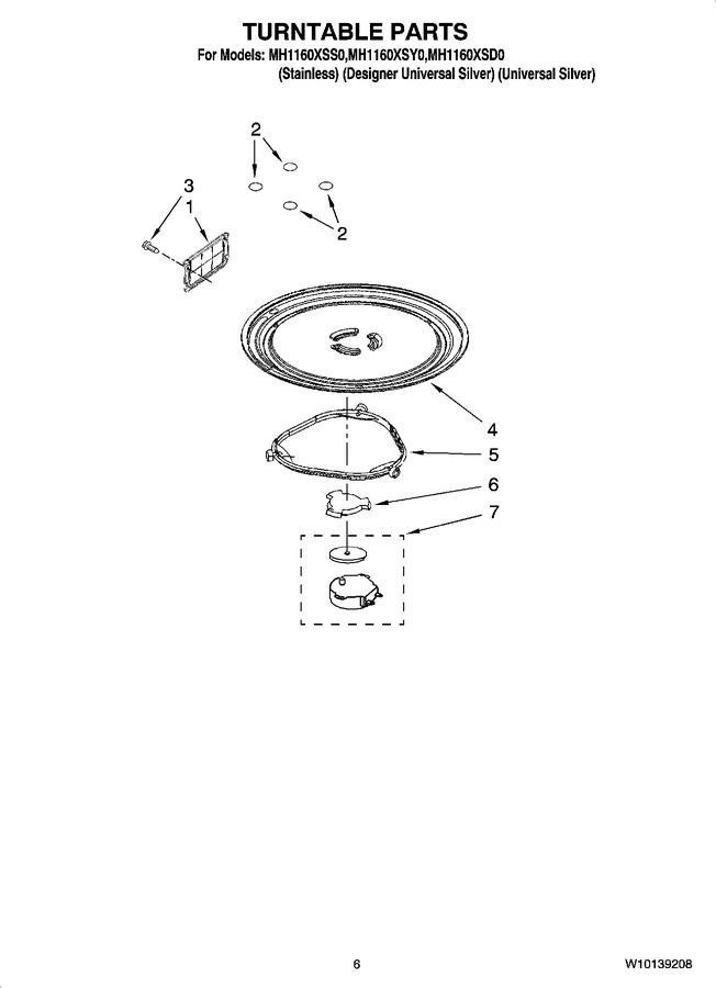 Diagram for MH1160XSY0