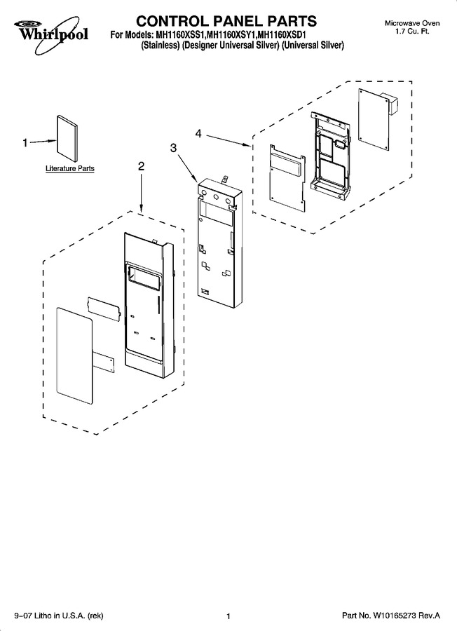 Diagram for MH1160XSD1