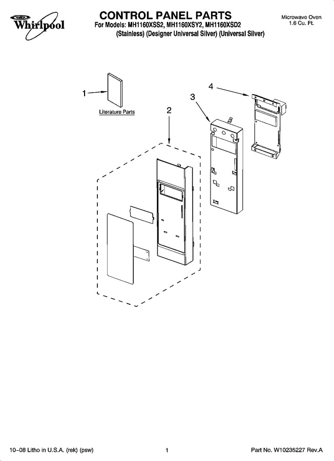 Diagram for MH1160XSS2