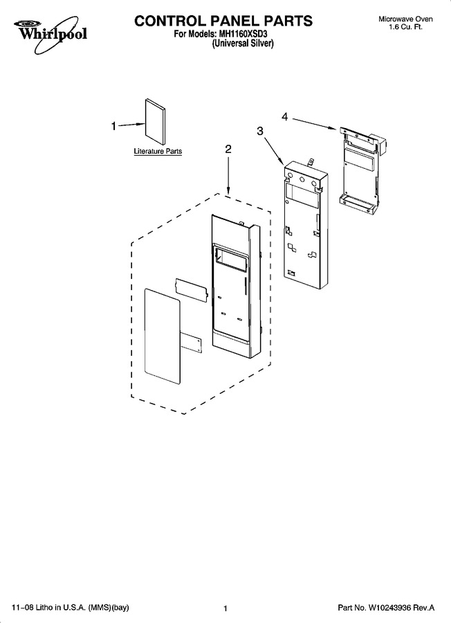 Diagram for MH1160XSD3