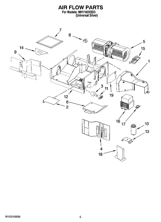 Diagram for MH1160XSD3