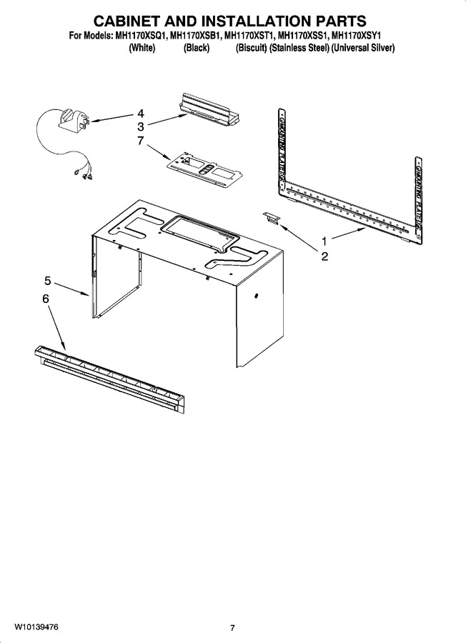 Diagram for MH1170XSY1