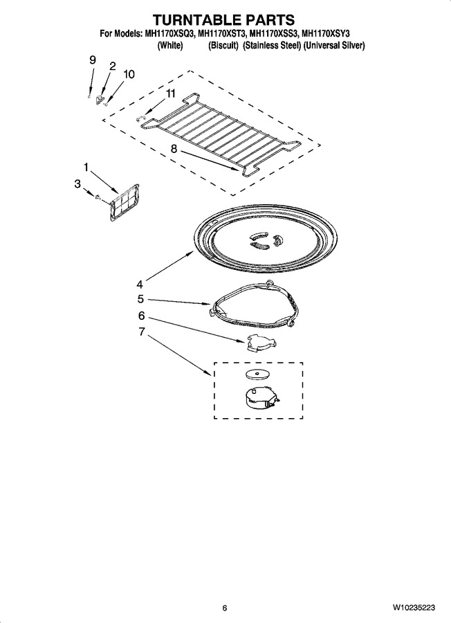 Diagram for MH1170XSY3
