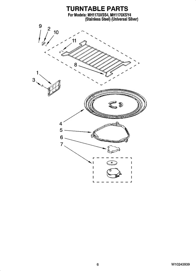 Diagram for MH1170XSY4
