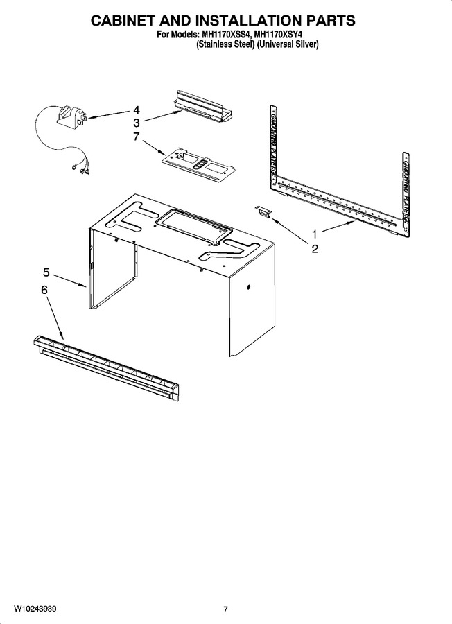 Diagram for MH1170XSS4