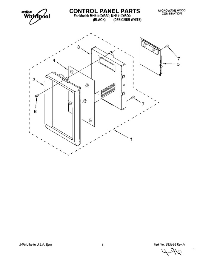 Diagram for MH6110XBB0