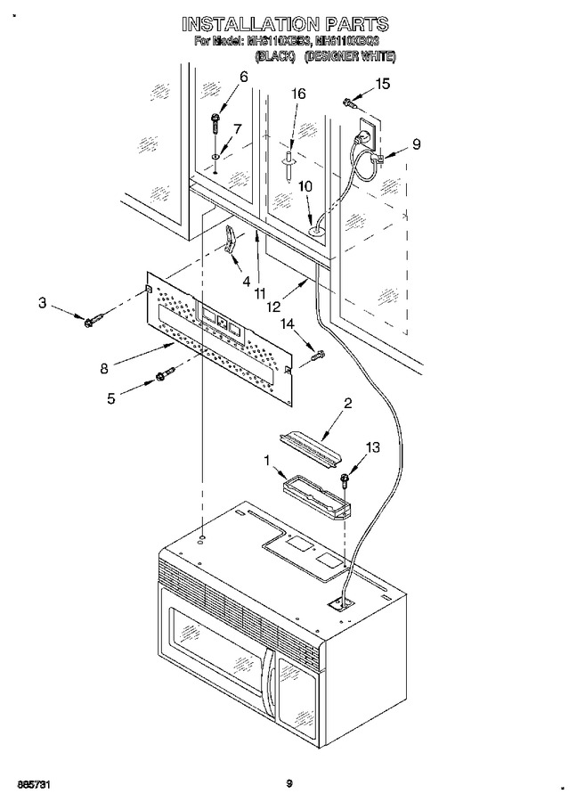 Diagram for MH6110XBQ3