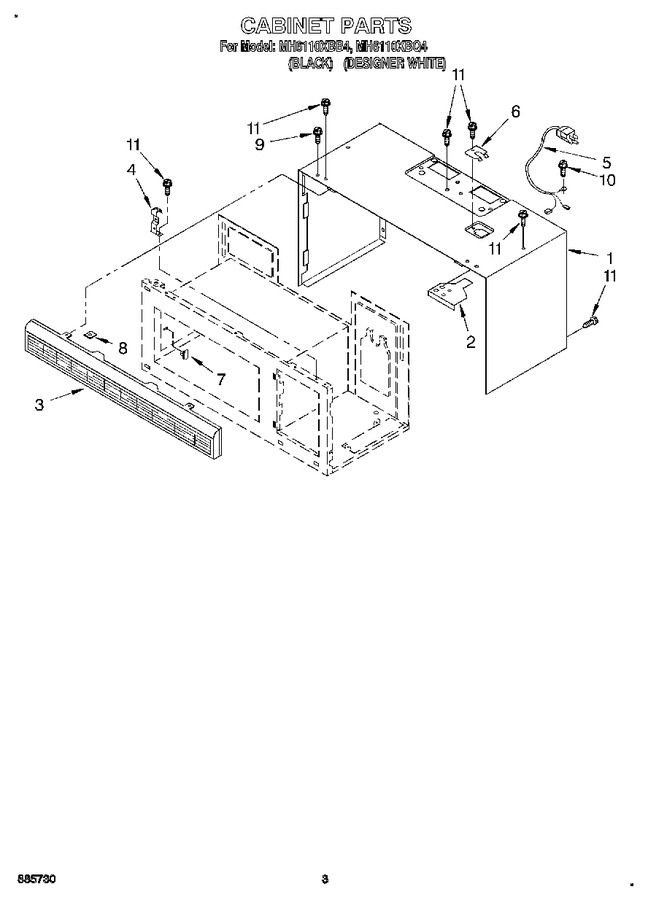 Diagram for MH6110XBB4