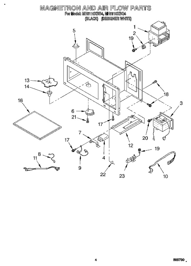Diagram for MH6110XBB4