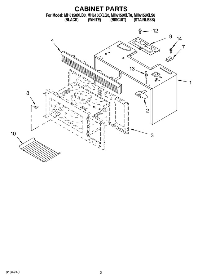 Diagram for MH6150XLS0