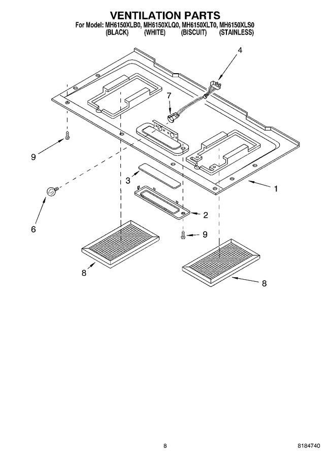 Diagram for MH6150XLQ0