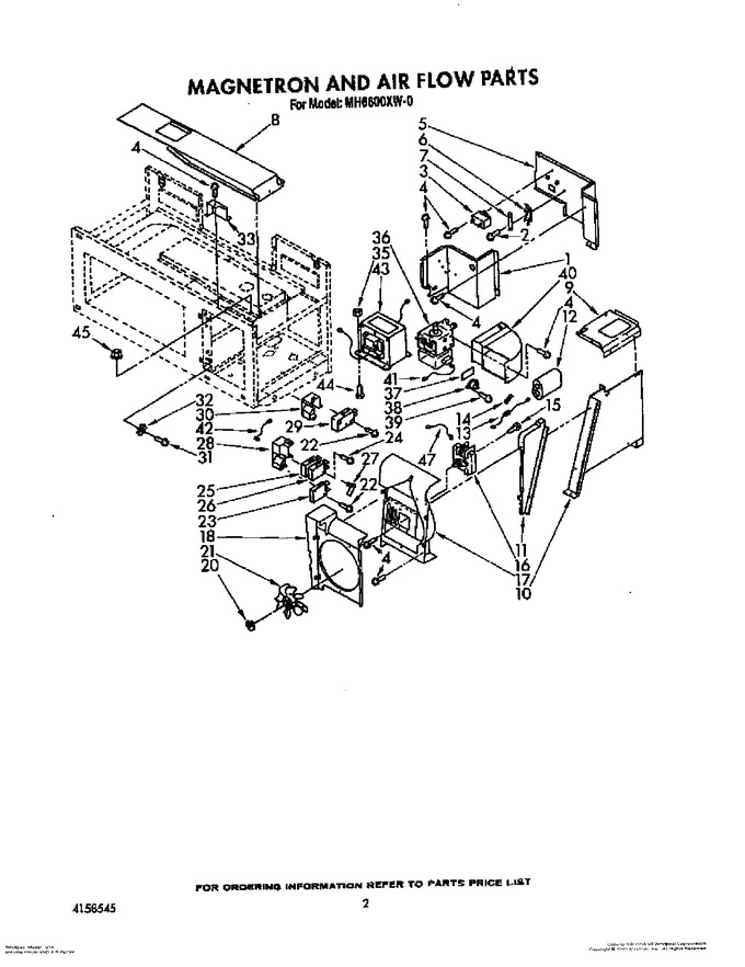 Diagram for MH6600XW0
