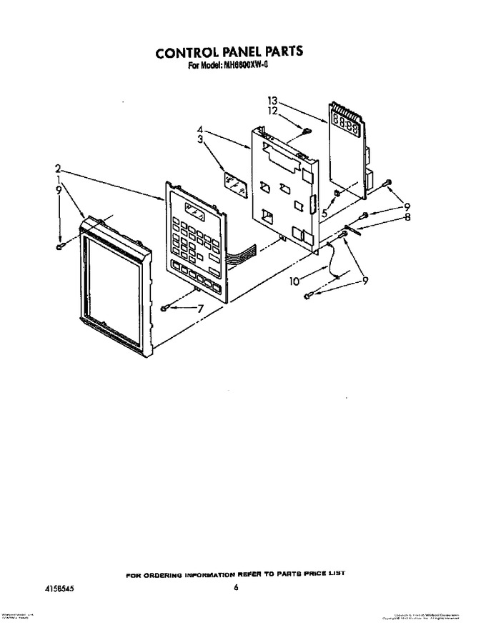 Diagram for MH6600XW0