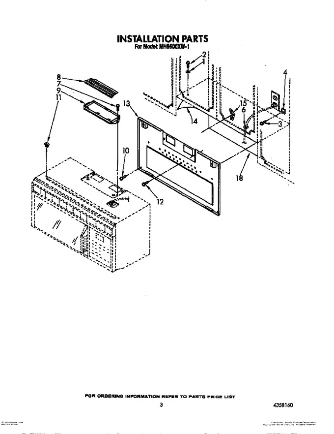 Diagram for MH6600XW1