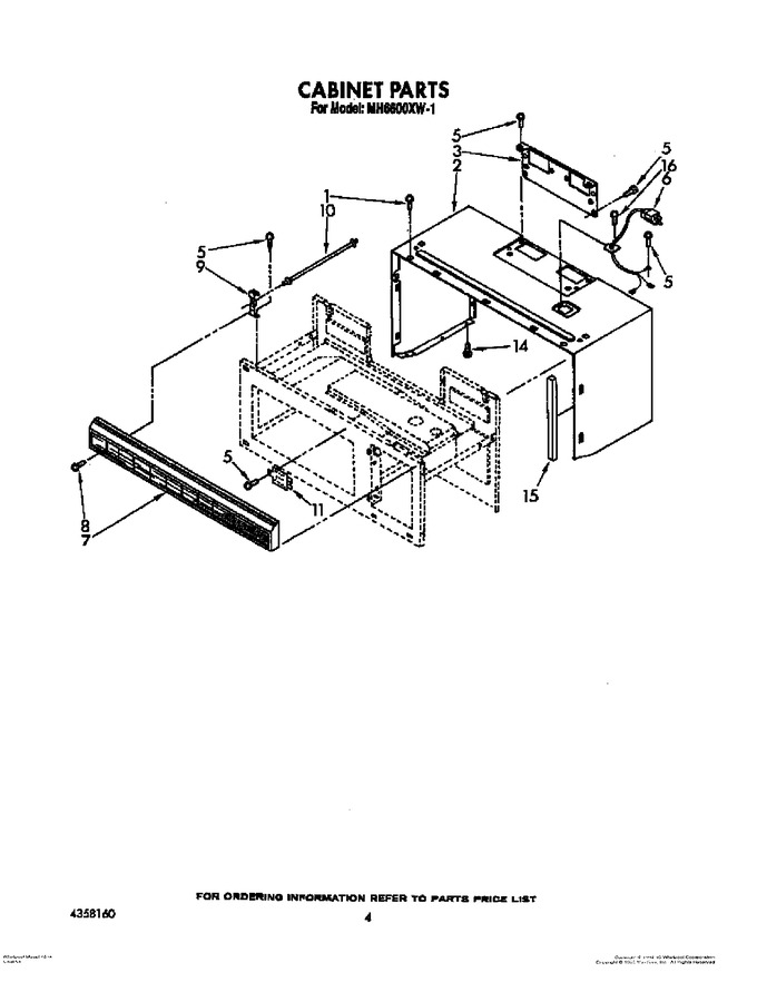 Diagram for MH6600XW1