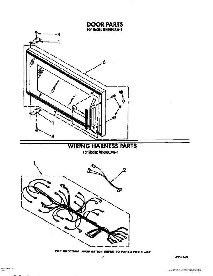 Diagram for MH6600XW1