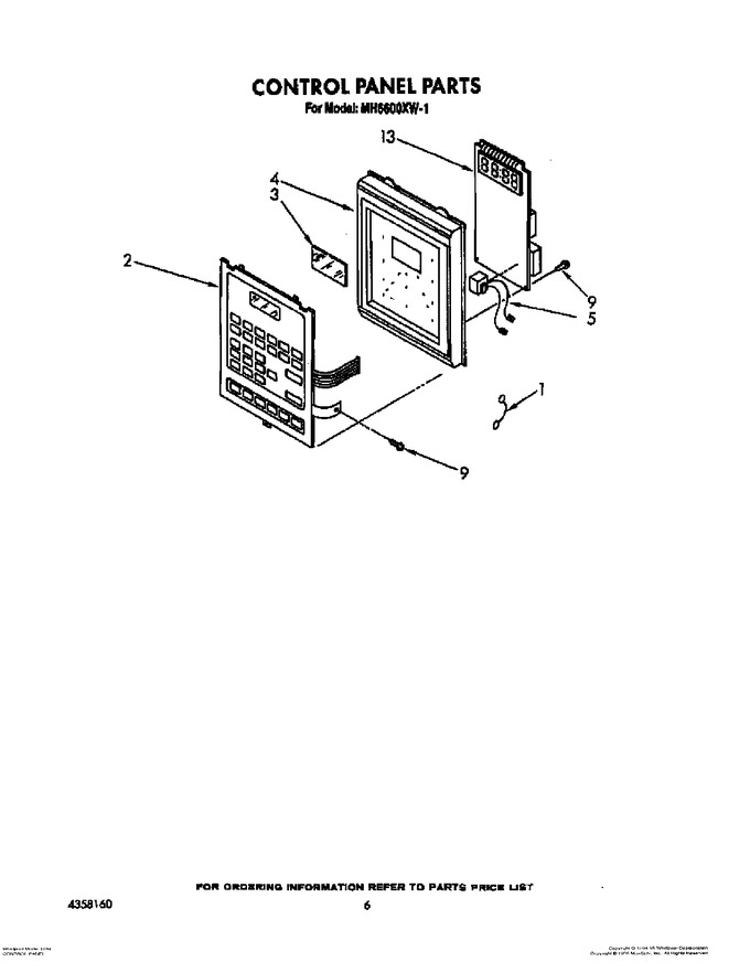 Diagram for MH6600XW1