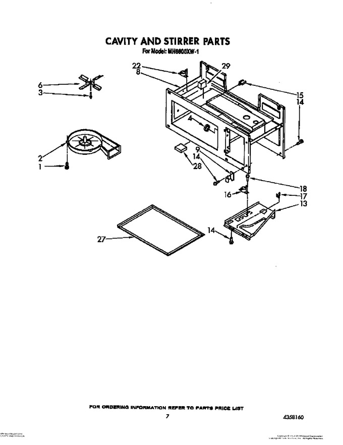 Diagram for MH6600XW1
