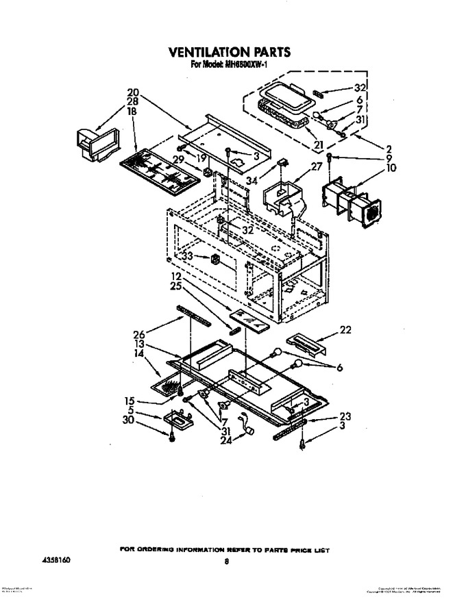 Diagram for MH6600XW1