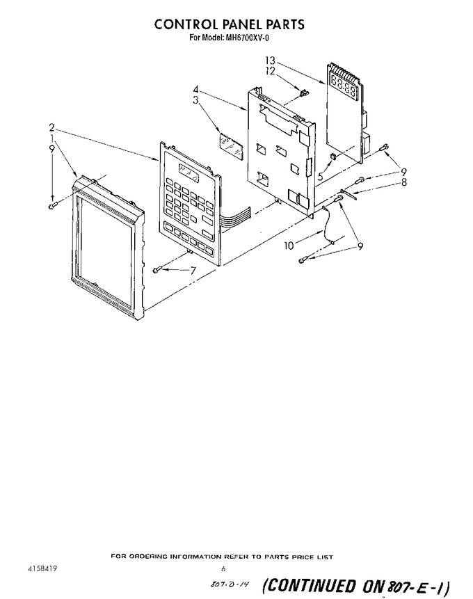 Diagram for MH6700XV0