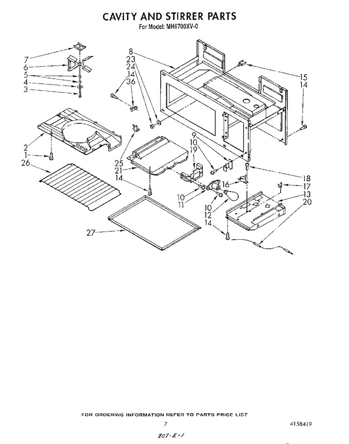 Diagram for MH6700XV0