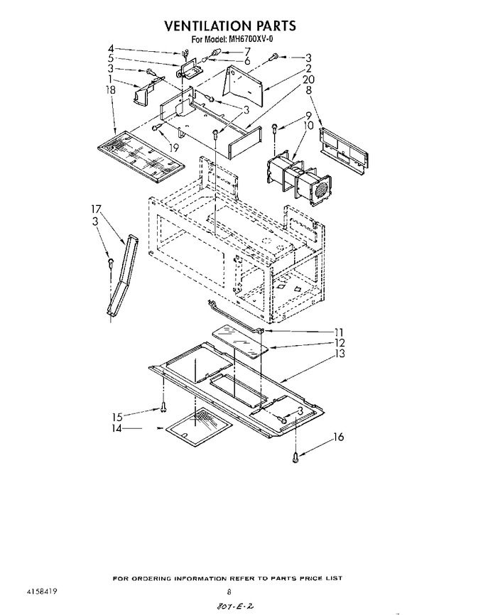 Diagram for MH6700XV0