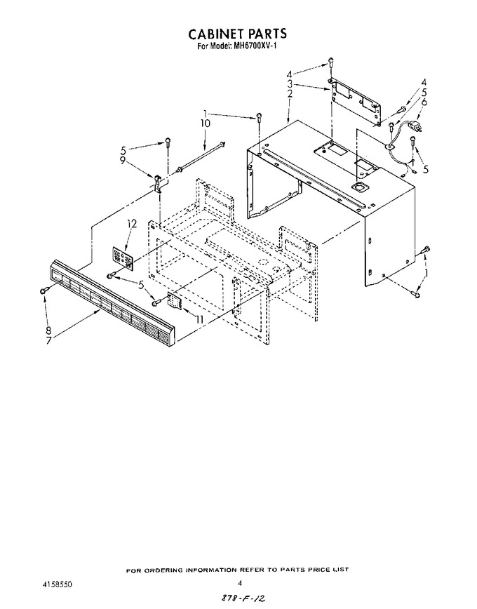 Diagram for MH6700XV1