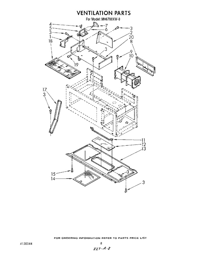 Diagram for MH6700XW0