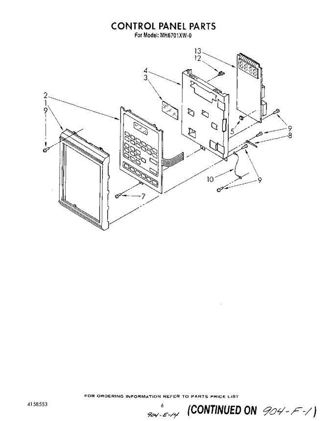 Diagram for MH6701XW0
