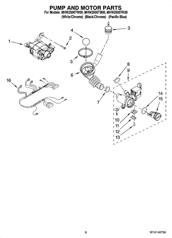 Diagram for MHWZ600TW00