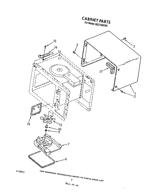 Diagram for MS2100XW0