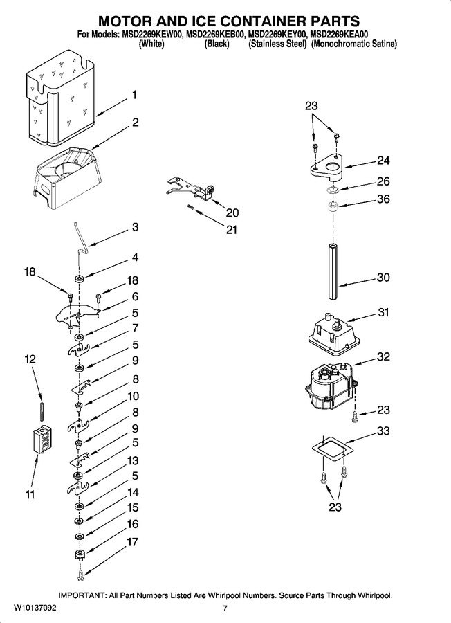 Diagram for MSD2269KEA00