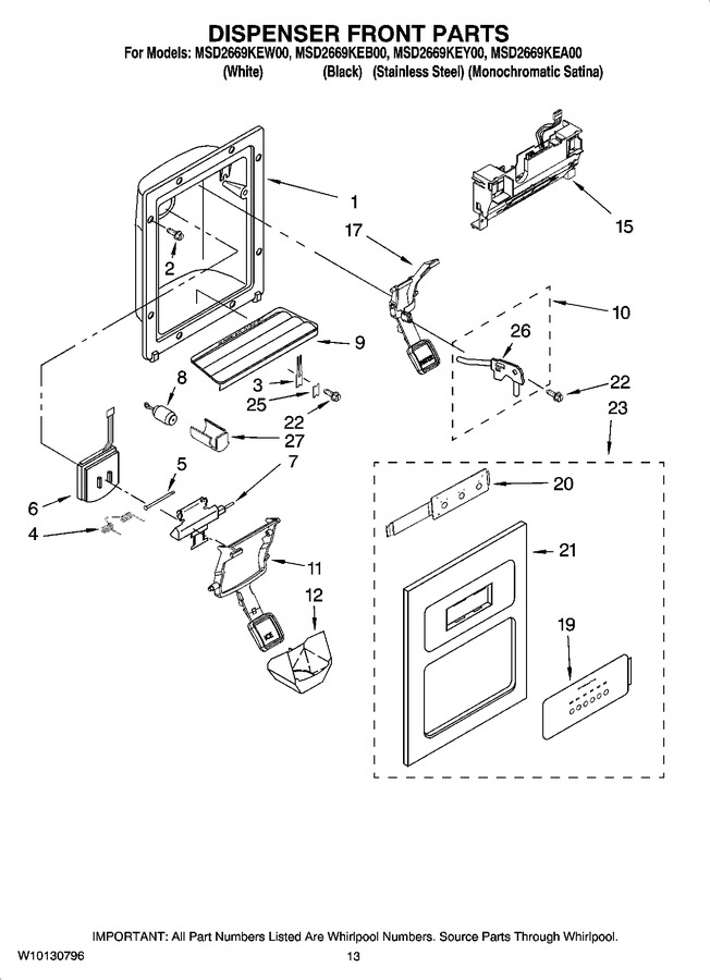 Diagram for MSD2669KEB00