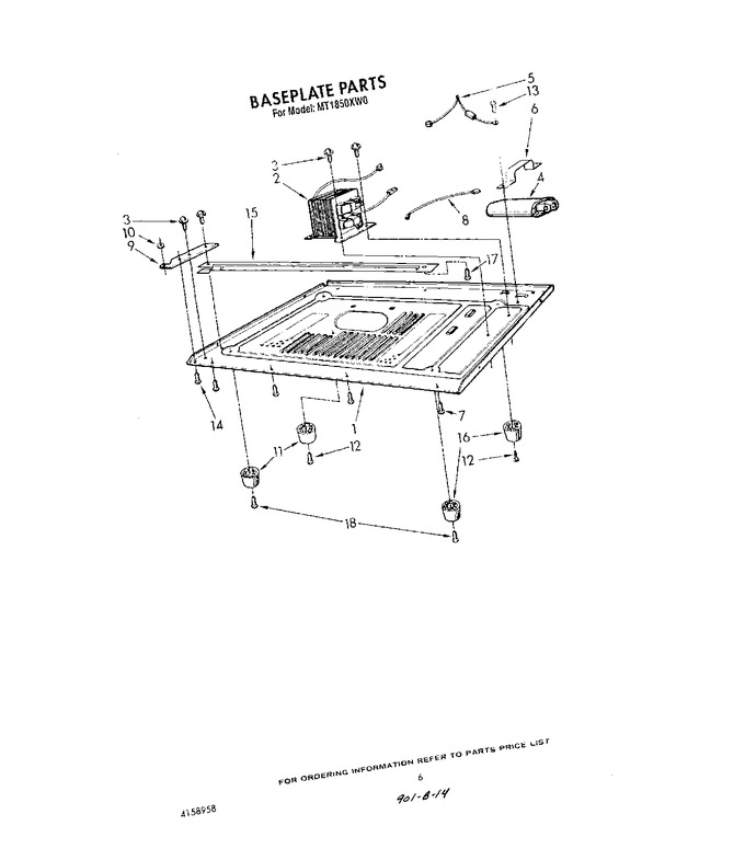 Diagram for MT1850XW0